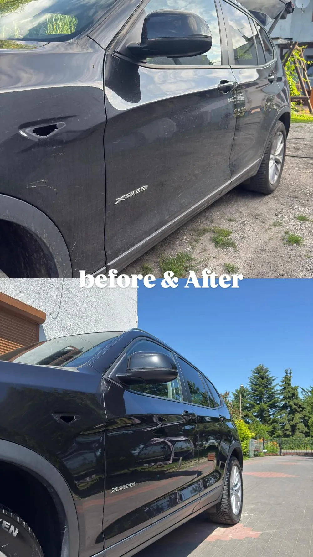 BMW X3 – karoseria przed i po